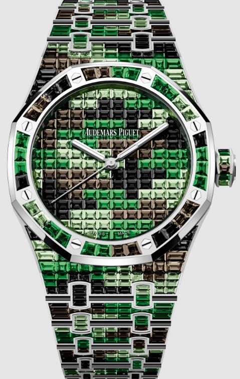 15514BC.YY.1284BC.02 Fake Audemars Piguet Royal Oak Self-Winding 41 Green Camouflage watch